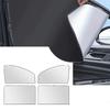 New Magnetic Car Curtains Car Side Window Sun Shade Titanium Silver Shading Cloth Front Rear Window Sun Protection Sunshade