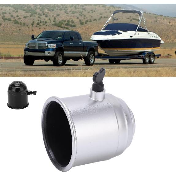 Trailer Hitch Ball Cover, Water Proof Ball Hitch Shield Plastic RV Hitch Cover Practical Towball Protector Capping for RV Boat Caravan Trucks