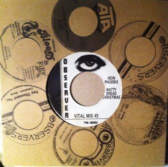 

7inch Record IRON PHOENIX Natty Dread Christmas NONE Observer 2010 UK Reggae Ska Dub Used