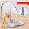 Stainless Steel Kitchen Rack: Multi-functional Pot Lid, Spoon & Ladle Stand with Draining Tray.
