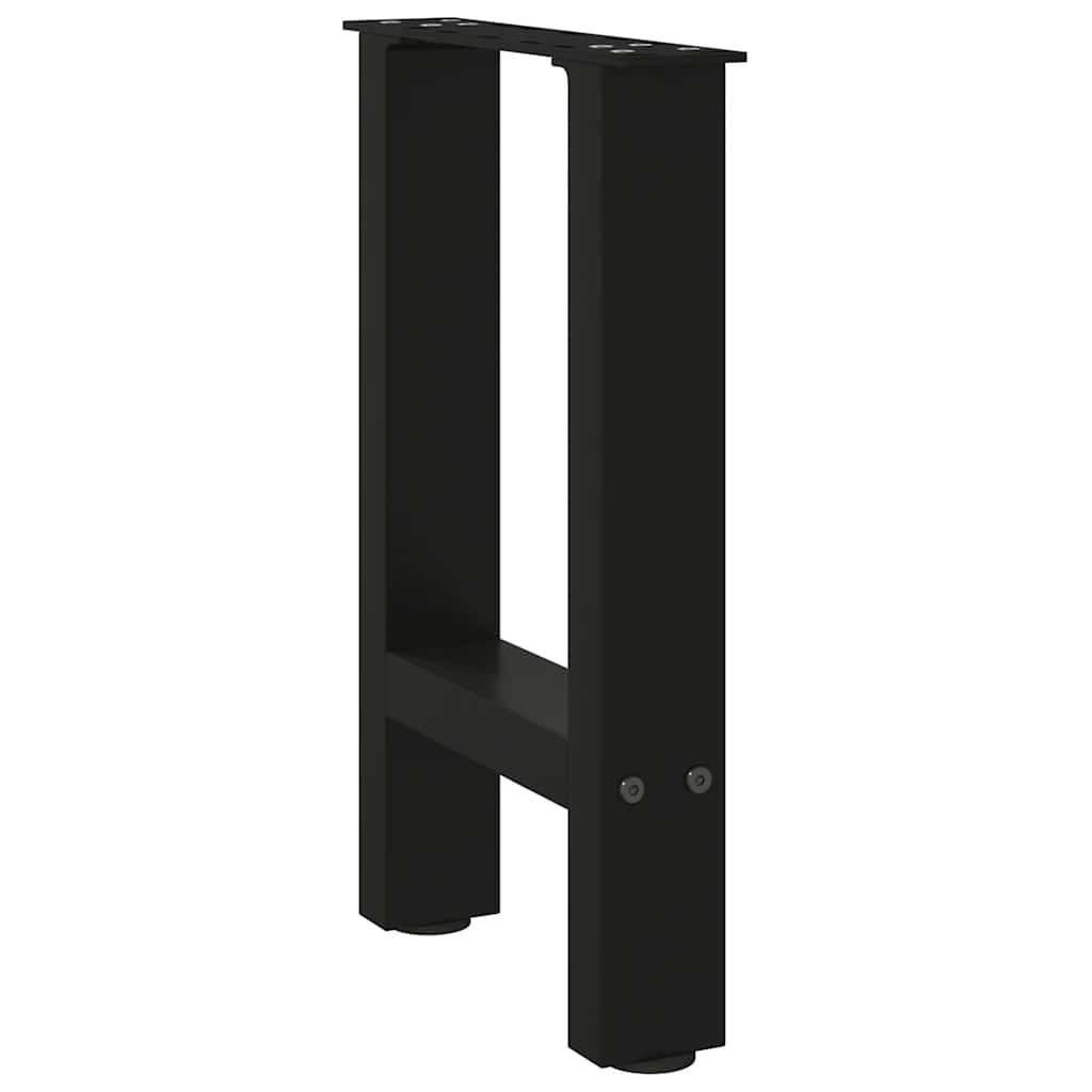 Vidaxl Nogi Do Stolika Kawowego, Czarne, 2 Szt., 38X(42-43) Cm, Stal