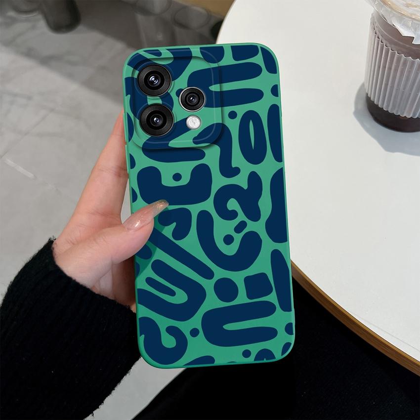 For Oppo Reno 15 14 13 12 11 Pro 15F 15C 11F Phone Shell Elegant Flowers Soft Liquid Silicone Lightweight Case for OPPO Reno Shockproof Durable Bumper