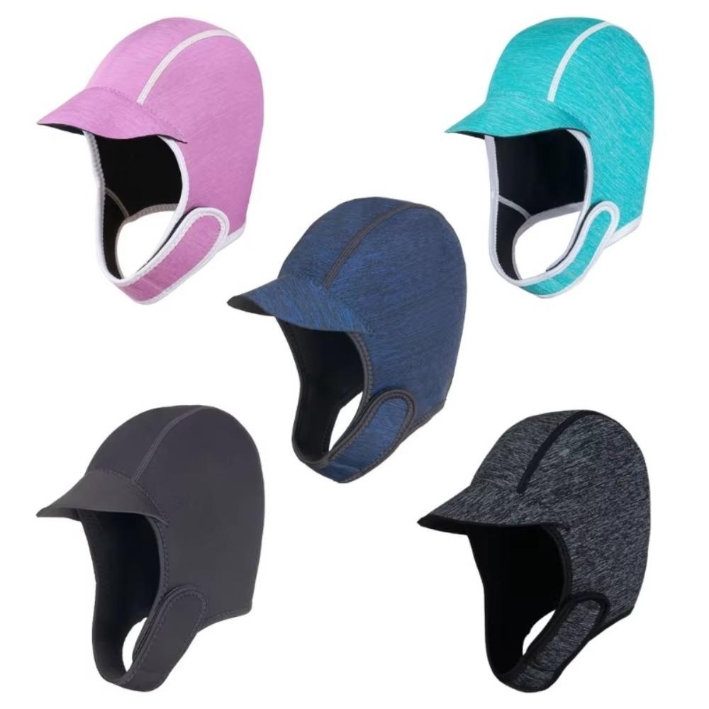 Thermal Neoprene Hat Adjustable Headgear Diving Hood Beanie  or Surfing Kayak Swimming Diving