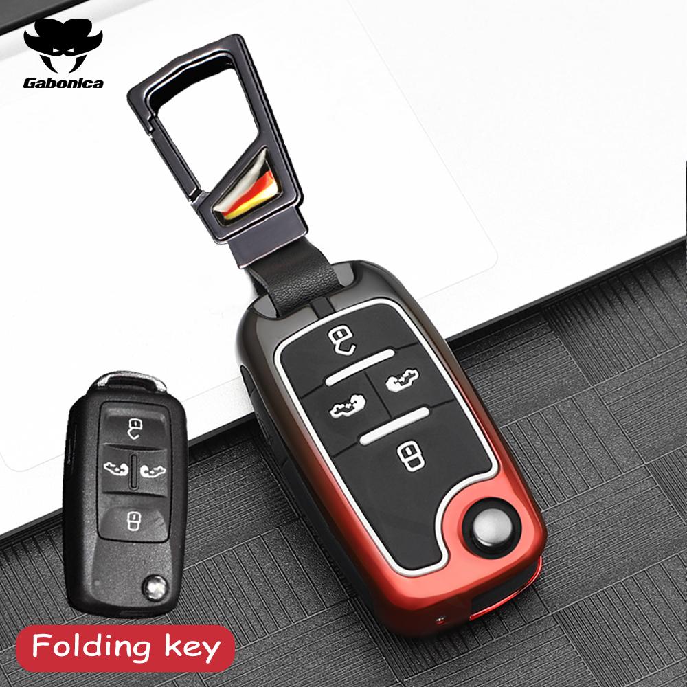Zinc Alloy Car Key Case Full Cover Shell For VW Volkswagen Sharan Crafter Multivan for Seat for Seat Alhambra Remote Key Shell