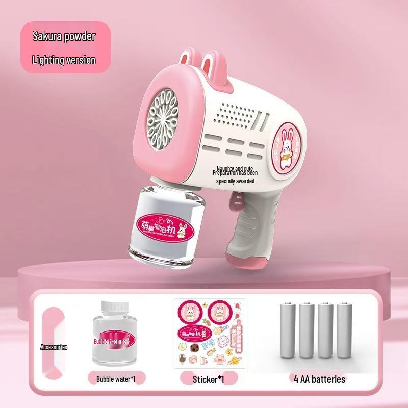 Capybara Bubble Wand: Automatic Light-Up Bubble Gun for Outdoor Parent-Child Fun