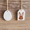 Handmade Easter Bunny Pendant Mold Cute Drop Glue Plaster Mold  Happy Easter Decor