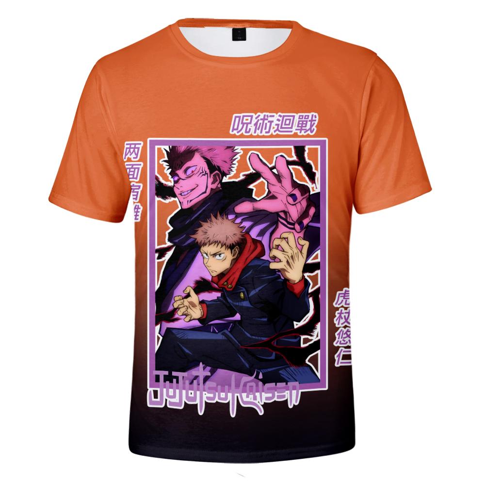 Jujutsu Kaisen T Shirt for Men Summer Clothing Jujutsu Kaisen O Neck Anime Man T-shirt for Male Oversized New Men T-shirts Tops