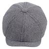 Autumn Winter Herringstone Pattern Octagonal Cap Men's British Beret Newsboy Cap Forward Cap