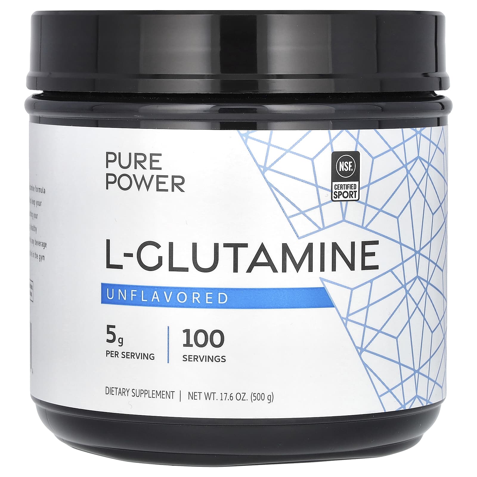 

Dr. Mercola, Pure Power, L-Glutamine, Unflavored, 500G (17.6Oz)