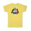 Gift T-Shirt : India Italian Flag Chest Indian