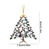 Hummingbird Christmas Ornament Colorful Stack Bird Hanging Decoration Double-Sided Acrylic Tree Ornament for Bird Lovers Gifts
