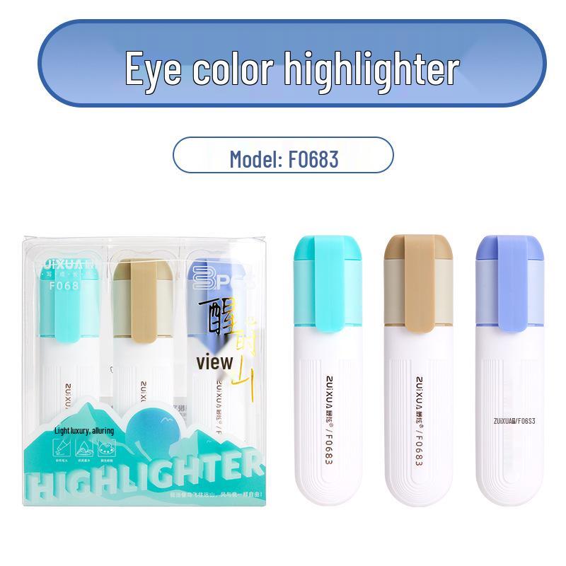 

Пастельные мягкие хайлайтеры с защитой для глаз в цветах макарон и моранди - Идеальны для журналов, заметок и дудлов. Chisel Tip