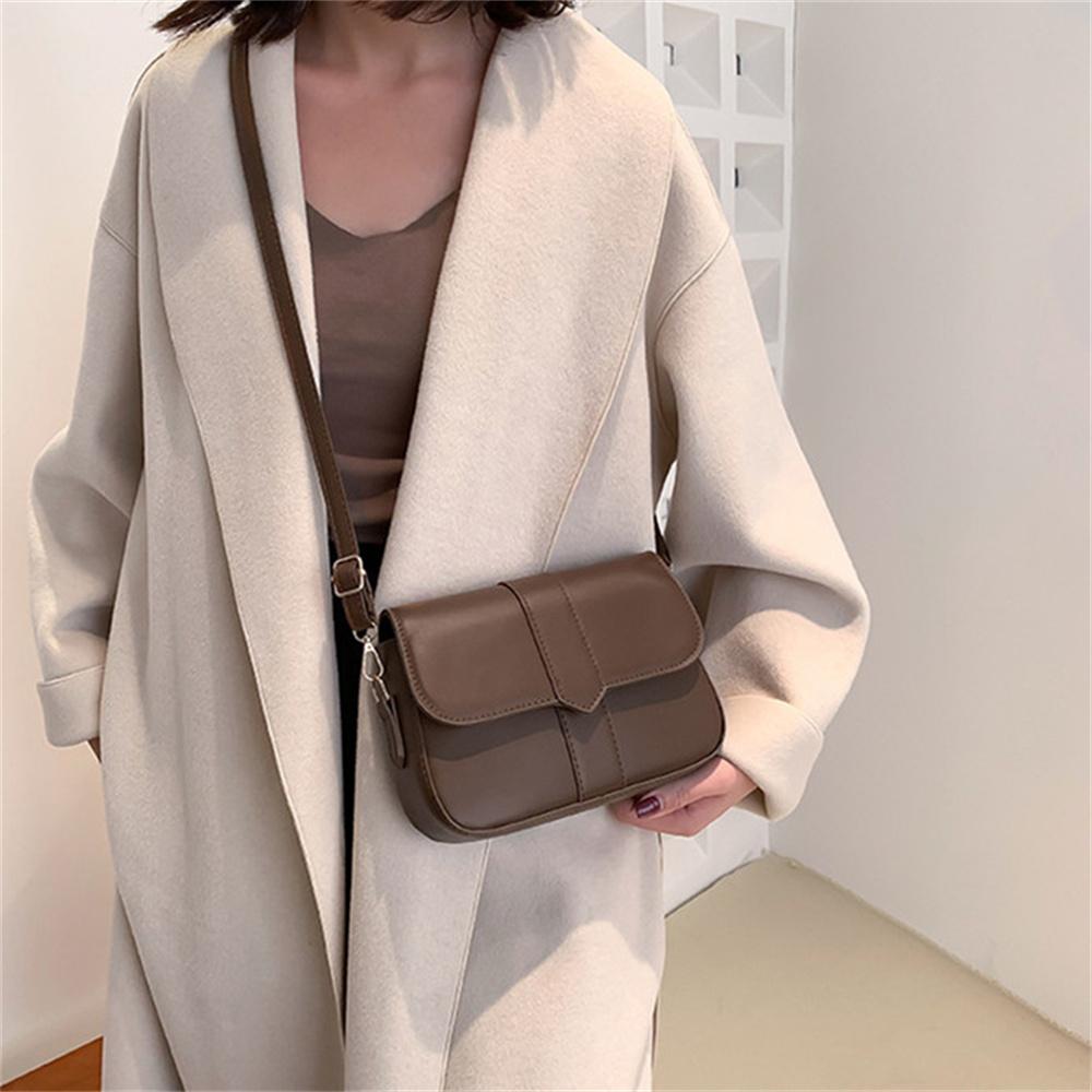 Crossbody Bag Solid Color Handbags Pouch Trendy Messenger Bag For Travel Work Or Office Daily Use