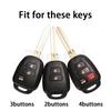 Fashion Tpu Silver Edge Car Key Shell Case Fob Cover For Toyota Rav4 Hiace Land Cruiser Aqua Ractis Corolla Vitz Accessories