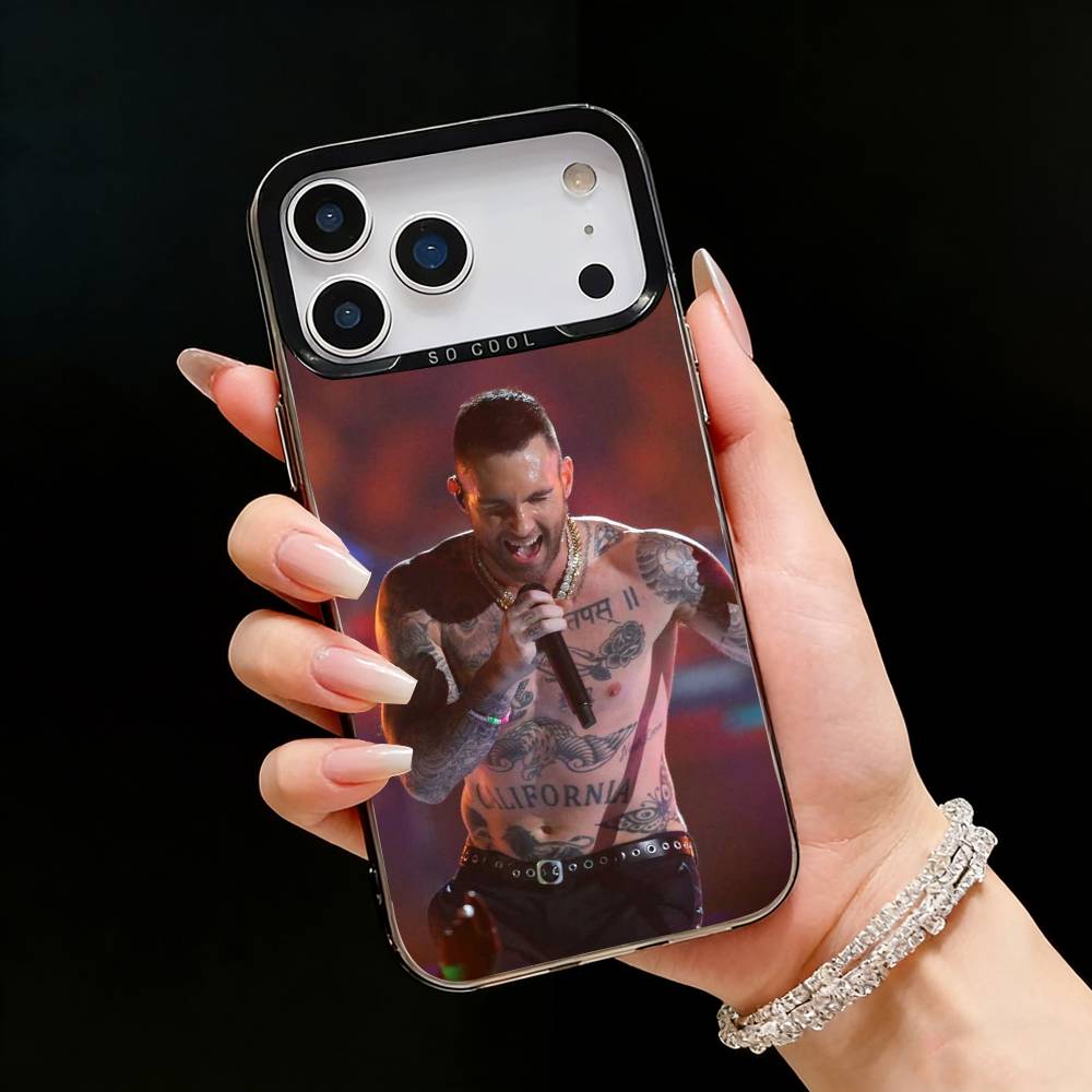 M-Maroon 5 Band A-Adam Levine Phone Case For iPhone17, 16,15,14,13,12 Pro Max Black Candy Matte Shockproof Cover
