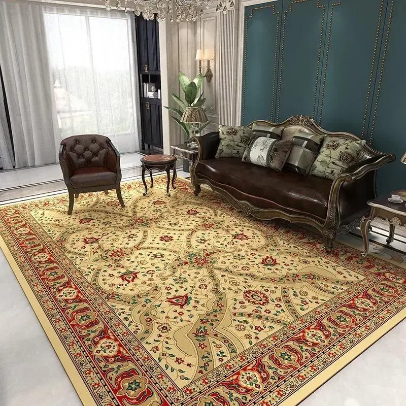 Classical Luxury Persian Style Carpet Bedroom Soft Large Size Mat Full Cover Resistant To Dirt Easy To Maintain Living Room Rug