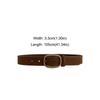 Modische Dornschließe Wildleder Leder Gürtel Lässiges Luxus Design Business Taillengürtel Retro Hüftband Für Damen