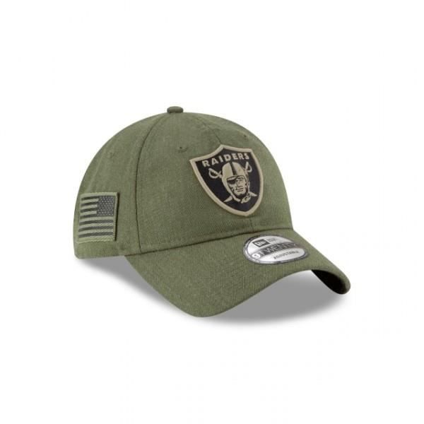 NFL Kappe - New Era - Oakland Raiders - 9Twenty - Salute To Service - Grün
