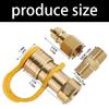 Reliable Gas Fittings Set Leak Proof Gas Quickly Clip For Grills Recreational Vehicles And Heating Unit Resistant To Corrosions
