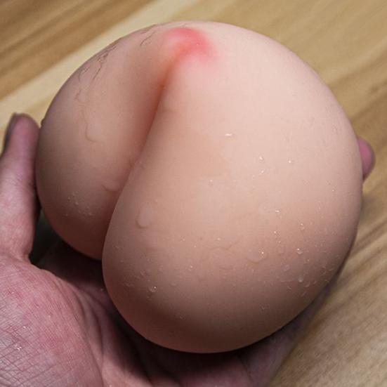 Ruční mužský masturbační kalíšek s 3D texturou uvnitř penisu ve tvaru broskve, sací masturbátor, sexuální hračka