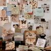 100 Stück/Packung Vintage Memo-Pads Retro Blume Schmetterling Materialpapier für Scrapbooking Journal Tagebuch Dekoration Collage DIY