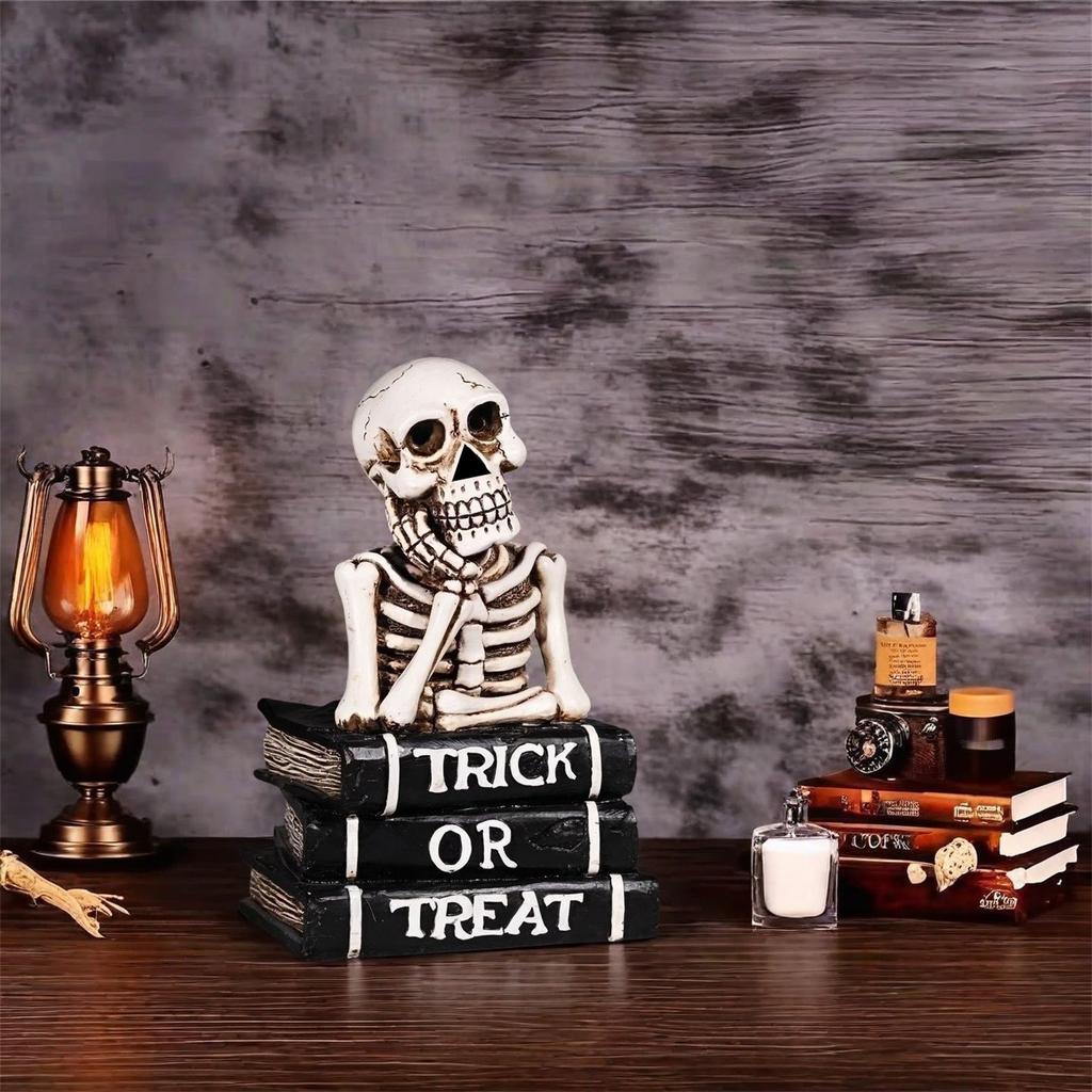 Exquisite Skull/ Carving Creative Desktop DIY Decoration Suitable For Halloween Skull/ Statues