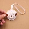 Cute Goat Pu Leather Keychain For Women Car Key Ring Cartoon Animal Sheep Bag Charm Pendant