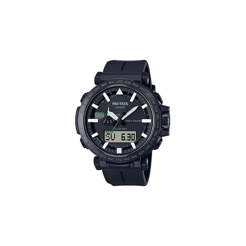 Casio PRO TREK Series-Disc Dual Display Series Outdoor Sports Six Radio Wave Large Dial Multi-function Shockproof and Waterproof Solar PRW-6621Y-1PR