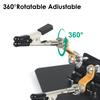 Magnetic Helping Hands Soldering Station with Adjustable PCB Holder Metal Flexible Arms Third Hand Tool for Electronic Repair
