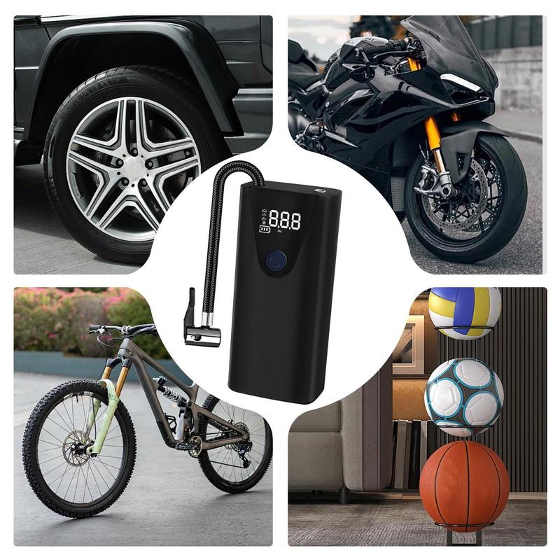 Air Pump For Bikes Tires Rechargeable Air Pump Portable Inflator Pump Inflator Air Pump Tire Air Compressor For Home Family