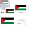 Broche géométrique en acrylique Drapeau palestinien personnalisé en gros