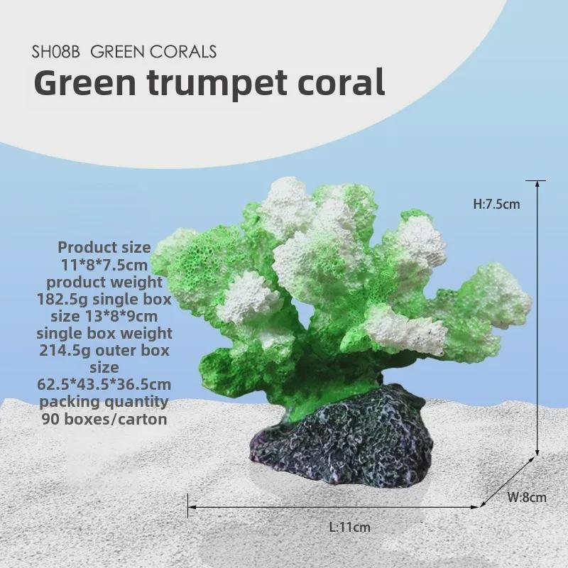 „Künstliche Korallenriff-Dekoration für Aquarien – Weichkorallenbaum für Fischbecken, Unterwasserlandschaften und Fisch-/Garnelenverstecke“