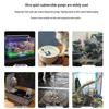 Leise 220V Mini-Tauchpumpe für Aquarium, Aquarium, Springbrunnen, Bonsai, mit Mikro-Umwälzung und Felsfilter.