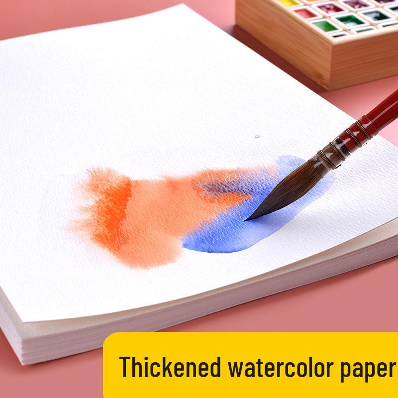 Maihui Professional Watercolor Paper 300g Fine/Medium Grain Wood Pulp Loose Leaf (16k, 8k, 4k) for Painting