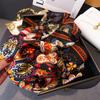 Paisley Print New Fashion Luxury Brand Silk Square Scarf Women Satin Shawls Neckerchief Casual Scarves Bandana Hair Hjiab