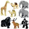 Città Animale Zoo Fattoria MOC Mattoncini Porco Pollo Pecora Coccodrilli Panda Delfino Elefante Gorilla Frutta Aquila Mattoncini Giocattoli A012