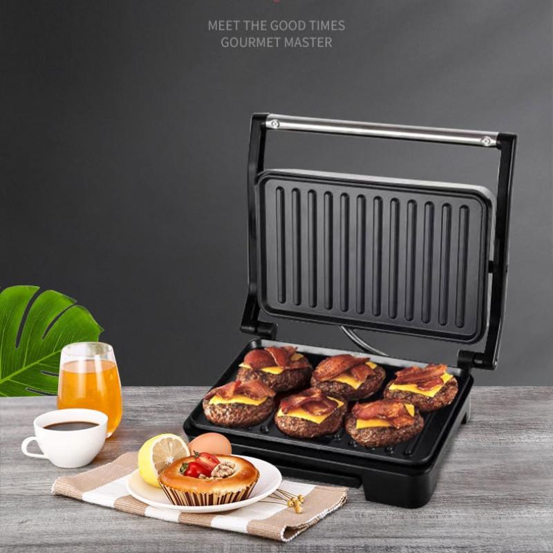 750W Rapid Heating Sandwich Maker Household Double-Sided Heating Electric Baking Pan Multifunctional Steak Machine