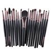 20-Piece Neutral Eyeshadow Brush Set with 24 Color Options