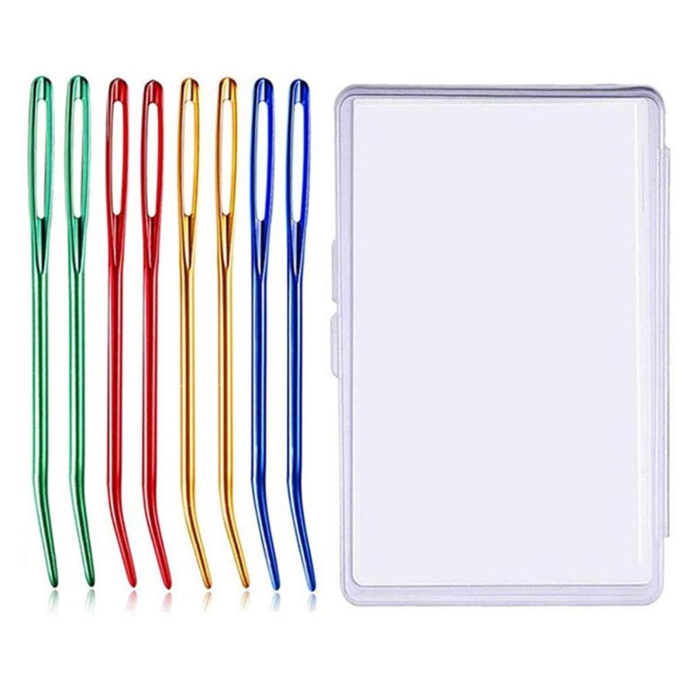

Aluminum Knitting Needles Set Bent Tip Crocheting Hooks Handicraft Weaving Needles