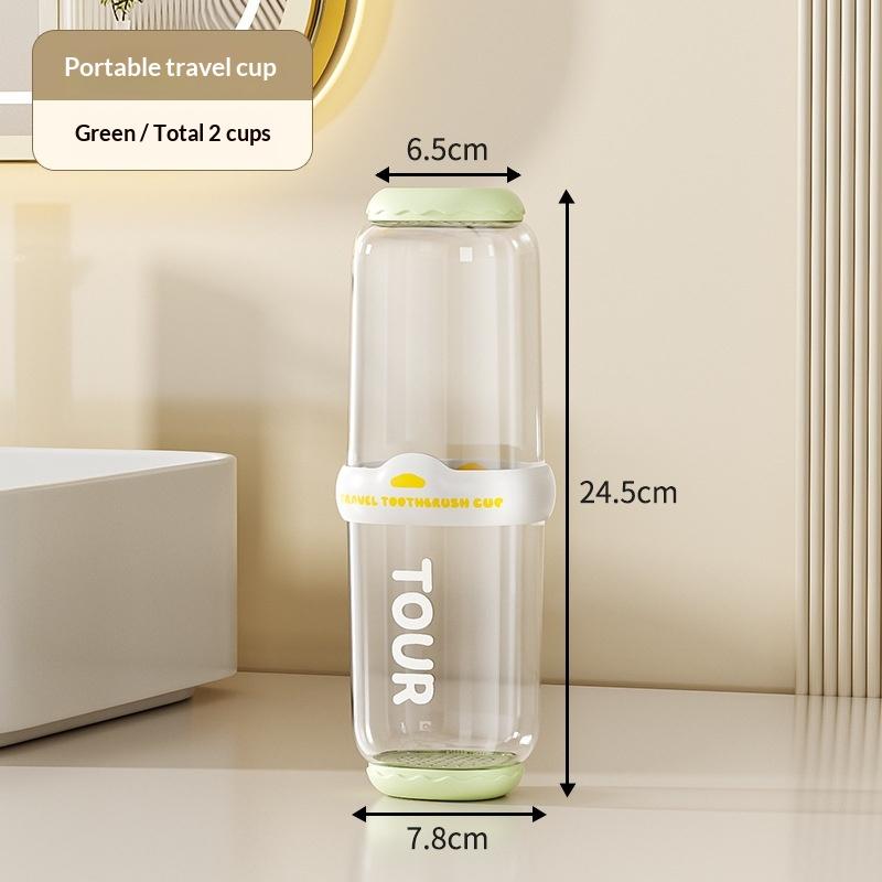 

Portable Wash Cup Toothbrush Cup Mouthwash Cup Toothbrush Household Set Tooth Cylinder Toothbrush Toothpaste Storage Box A2