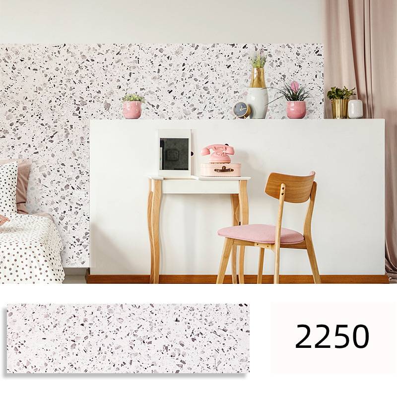 Terrazzo Peel and Stick Wallpaper Jazz White Marble Self-adhesive Wallpaper Kitchen Wall Paper Self-adhesive Wall Stickers
