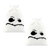 Party Favor Bags with Handles 2 Pcs Halloween Burlap Gift Drawstring, Trick or Treat Kids Activity Supplies Candy Pouch, Reusable Goodies Bag