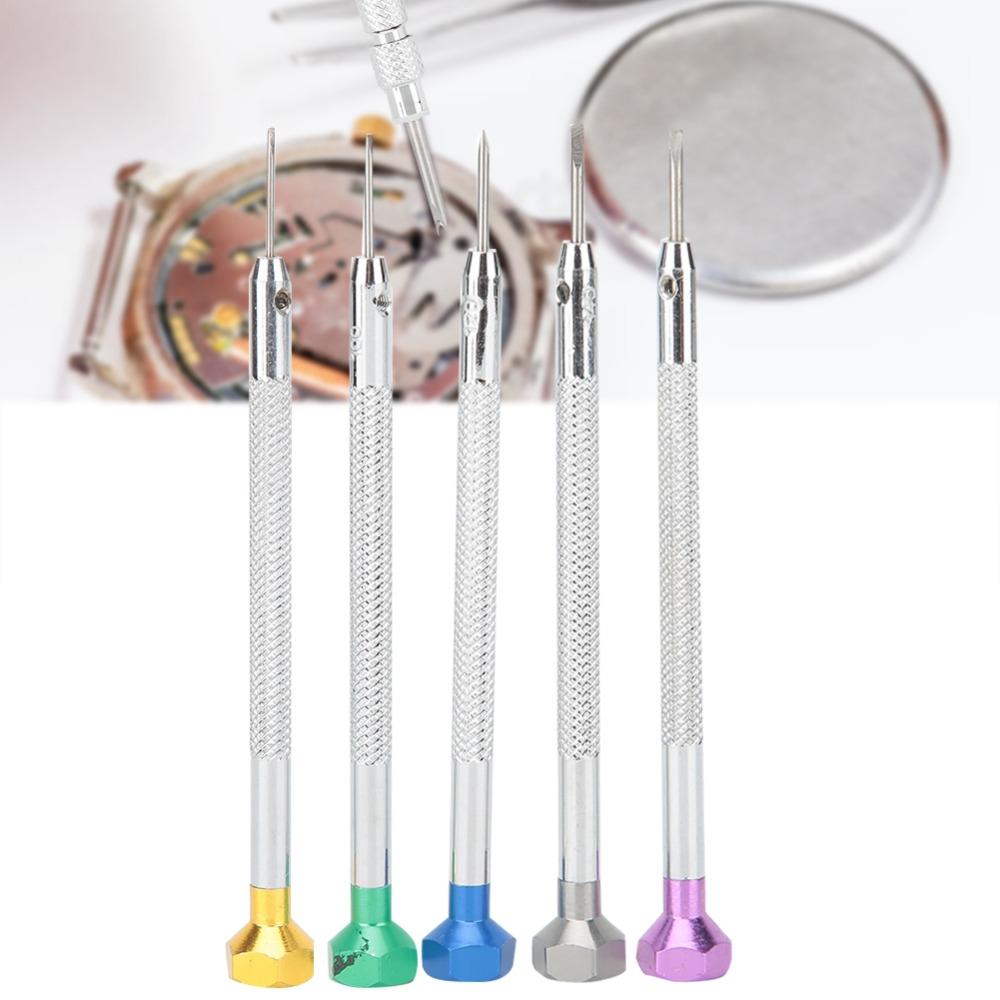 5Pcs 0.8/1.0/1.2/1.4/1.6mm Watch Repair Screwdriver Small precision equipment fixing