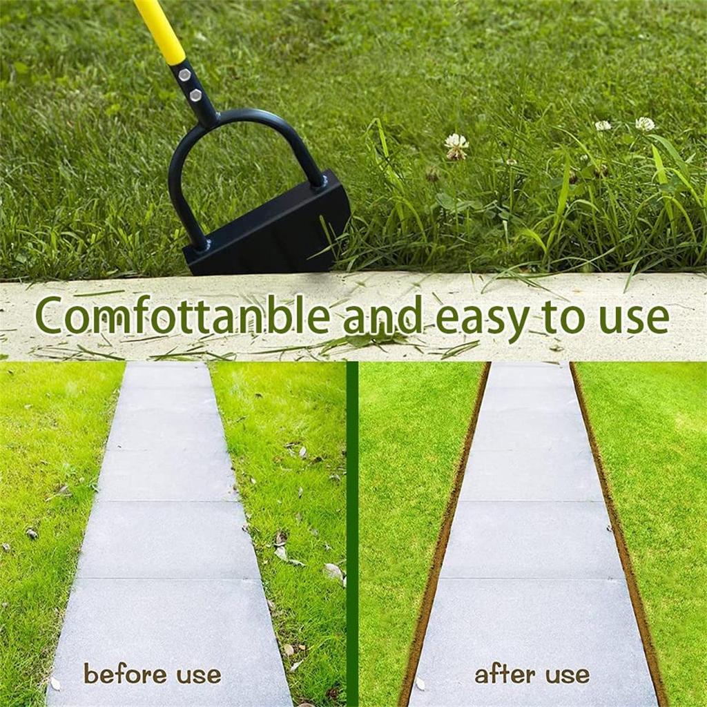 Manual Half-Moon Serrated Edging Shovel for Gardening