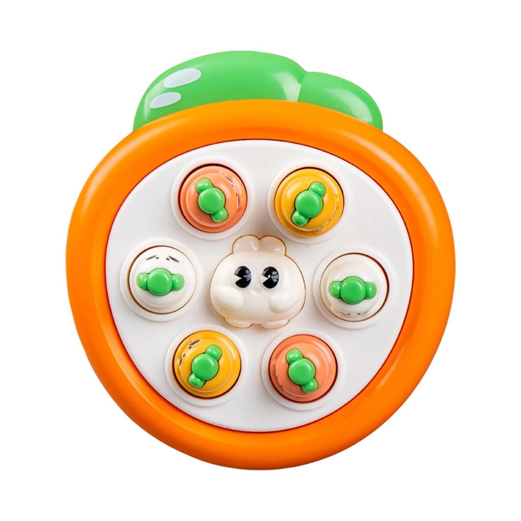 Handheld Reaction Training Toy For Kids With Cute Carrot Design And Quick Response Gameplay