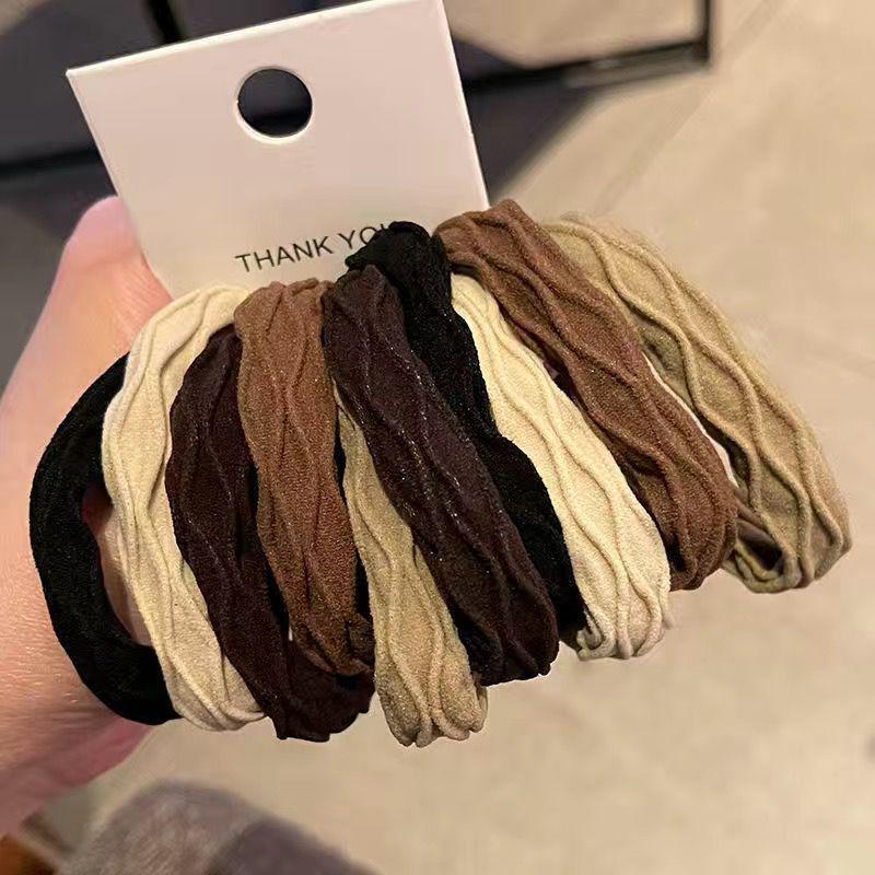 Durable Seamless High Elasticity Women's Hair Tie – Damage-Free Hair Band & Bun Ring