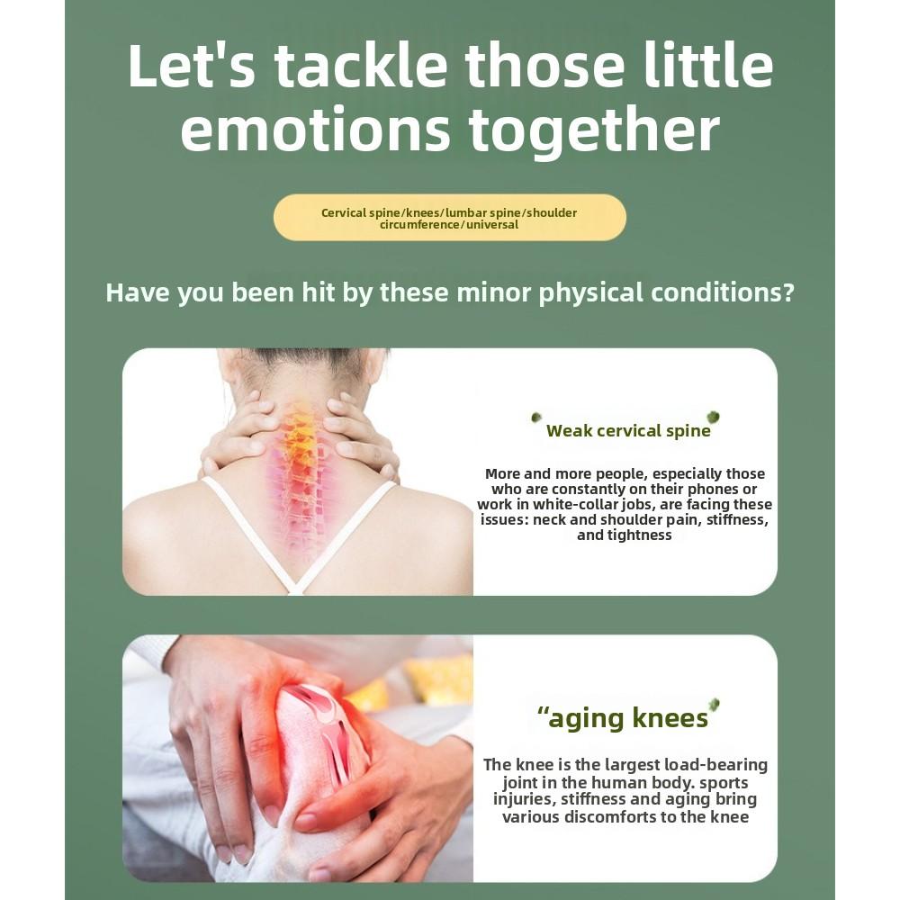 Knee Pain Medicinal Sticker Panax Notoginseng Moxibustion Sticker Wormwood Knee Sticker Joint Fever Household Ginger Moxibustion Sticker