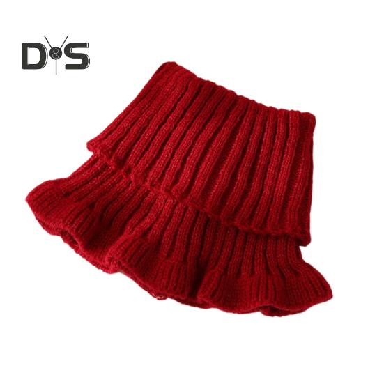 

Женский шейный платок, однотонный, с прозрачной отделкой, с имитацией воротника, вязаный, теплый, стильный, утеплитель для шеи, универсальный аксессуар для одежды