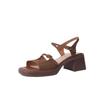 Fashion Women Sandals 2025 New Fashion Open Toe Casual Shoes for Women Plus Size High Heels Strange Style Solid Color Designer Sandals