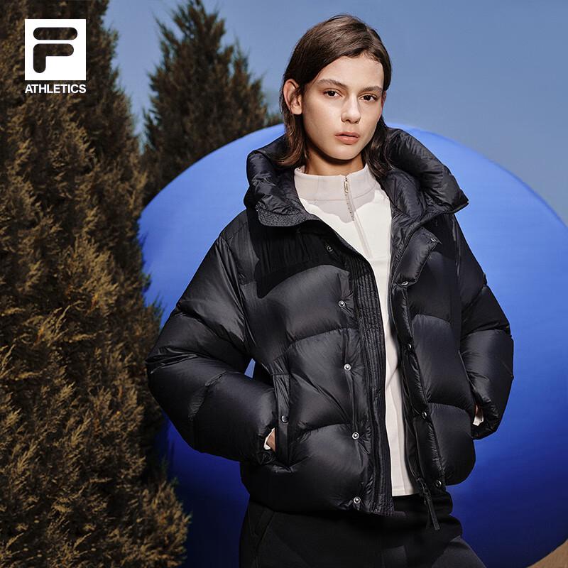 FILA Women's RGB Hooded Loose Fit Down Jacket